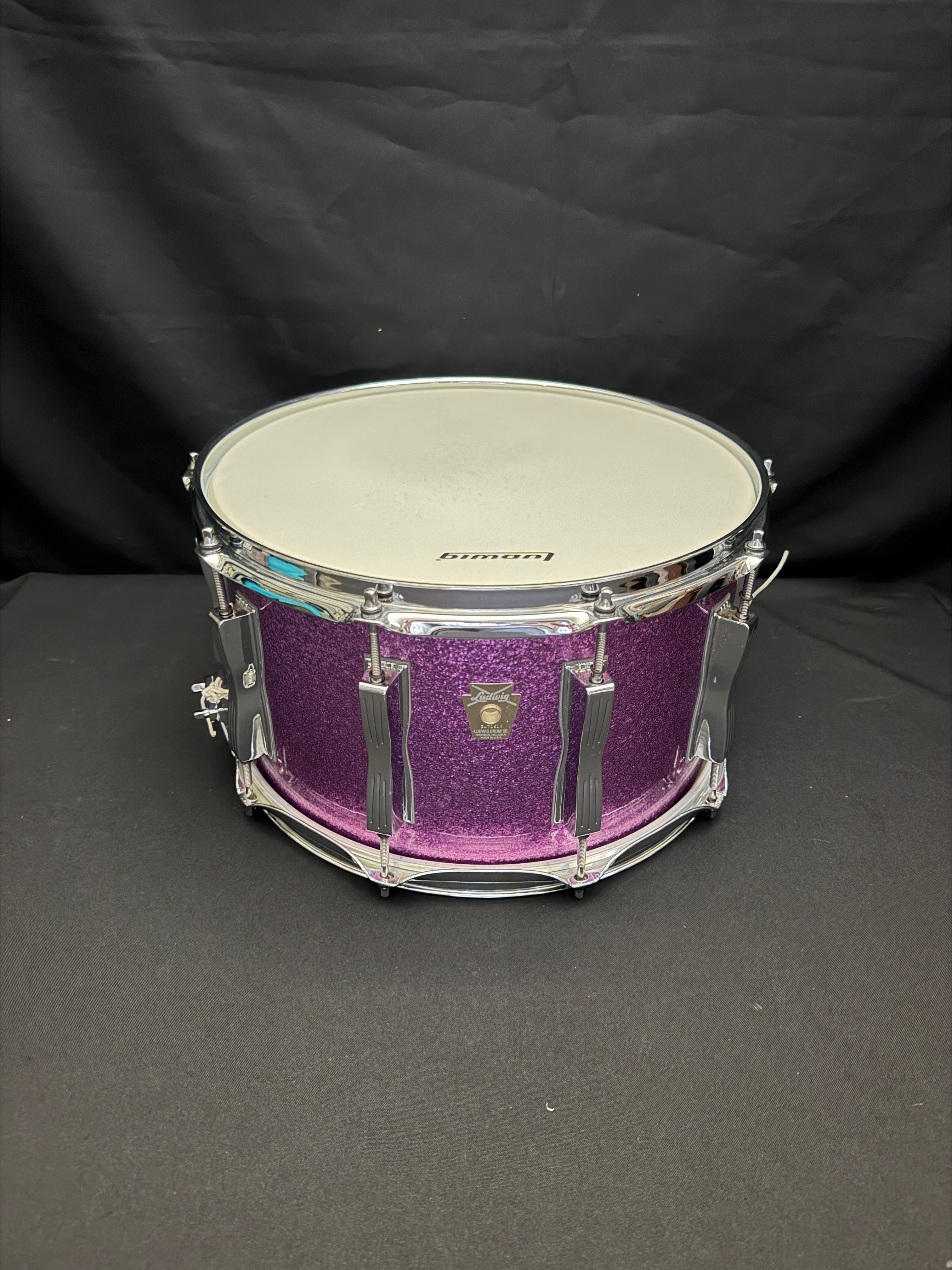 Ludwig Classic Maple 14" x 8" Purple Sparkle Snare Drum