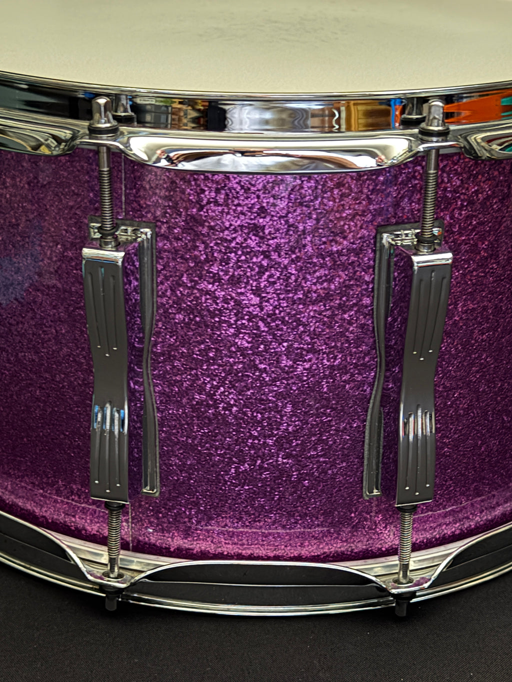 Ludwig Classic Maple 14" x 8" Purple Sparkle Snare Drum