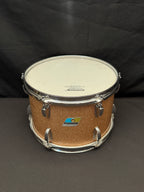 Ludwig Tom 12"x 8" Champagne Sparkle 3-ply shell from 1970