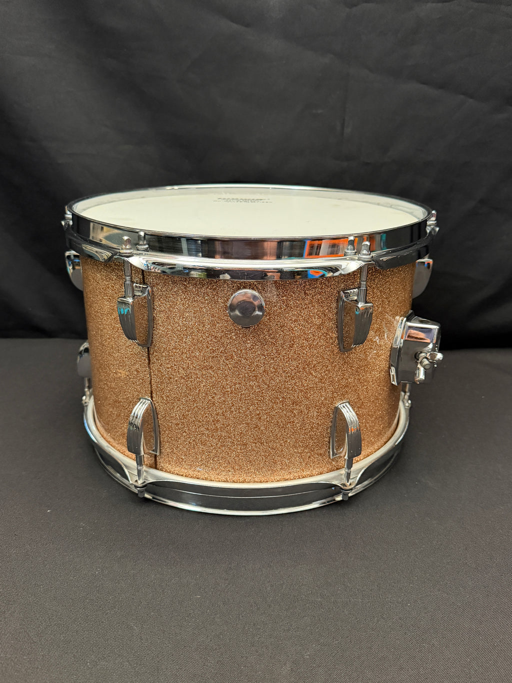 Ludwig Tom 12"x 8" Champagne Sparkle 3-ply shell from 1970