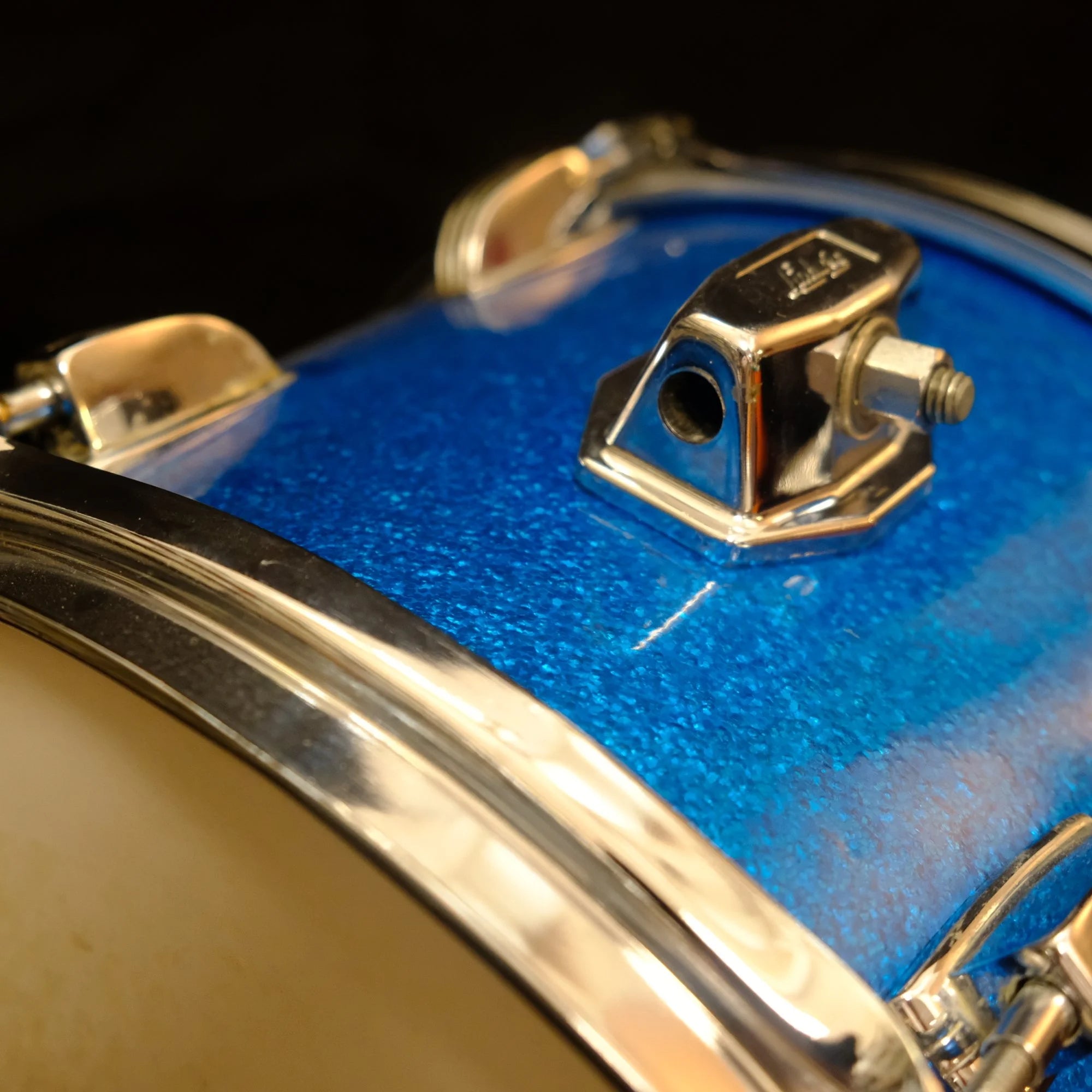 1966 Ludwig Tom 12"x 8" Blue Sparkle