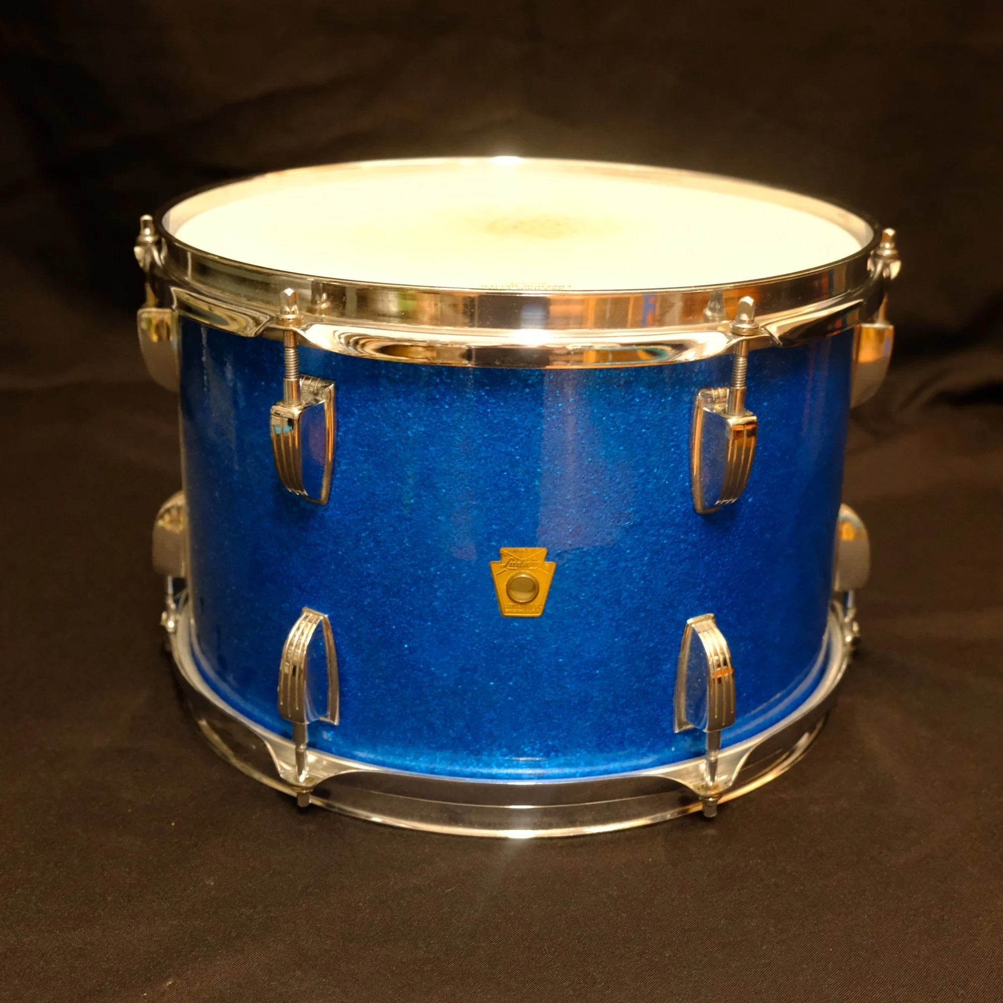 1966 Ludwig Tom 12"x 8" Blue Sparkle