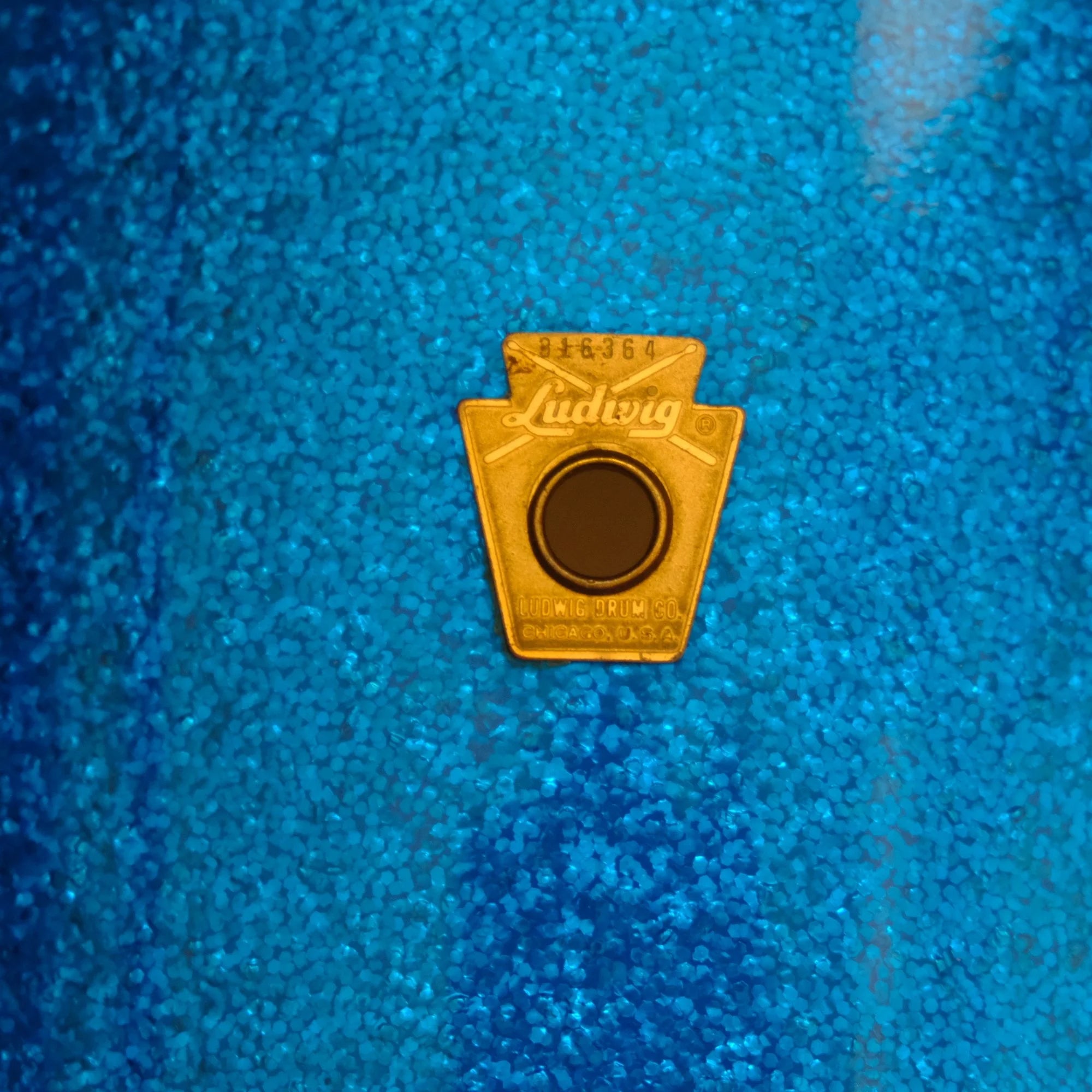 1966 Ludwig Tom 12"x 8" Blue Sparkle