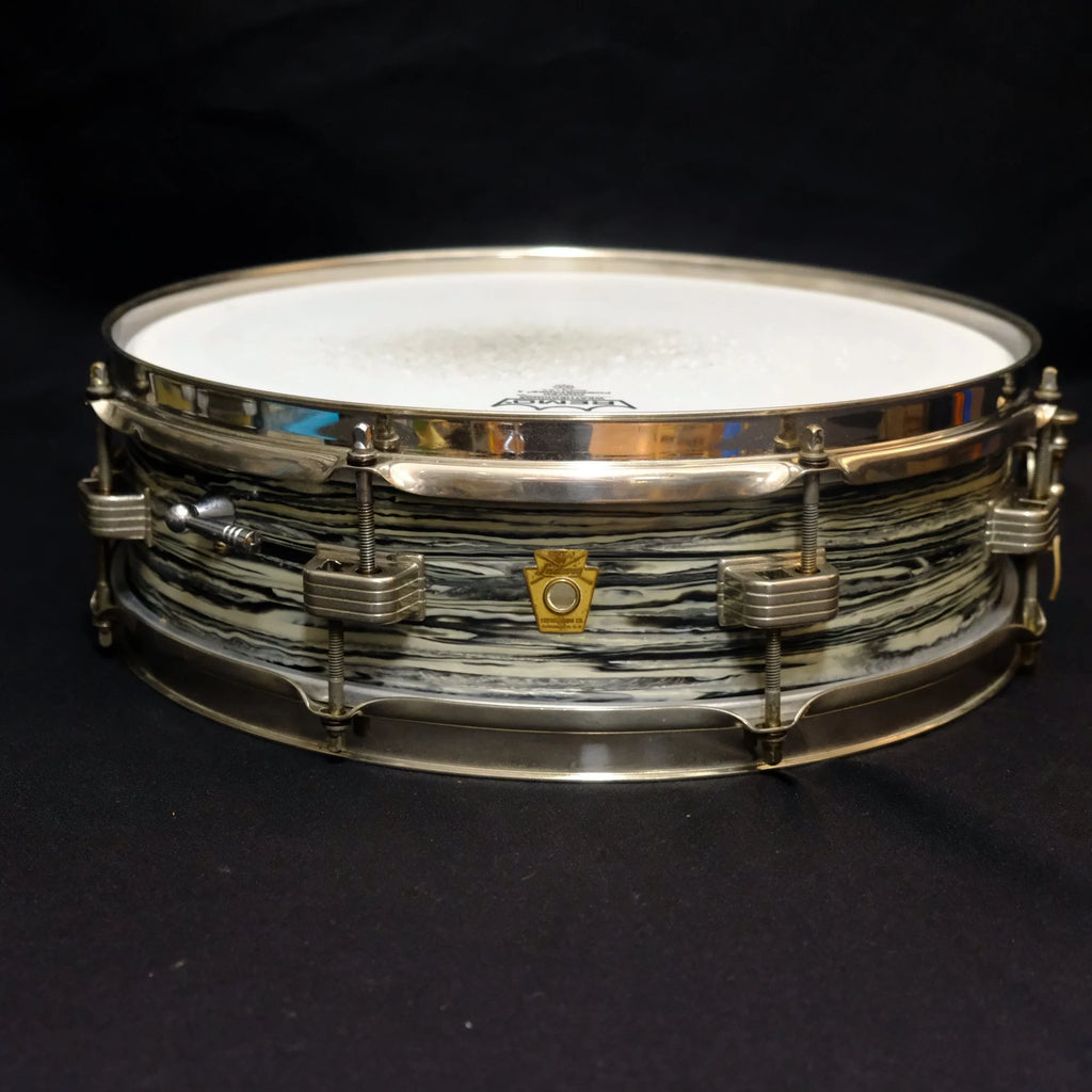 1964 Ludwig Downbeat 14"x 4" snare drum Black Oyster Pearl