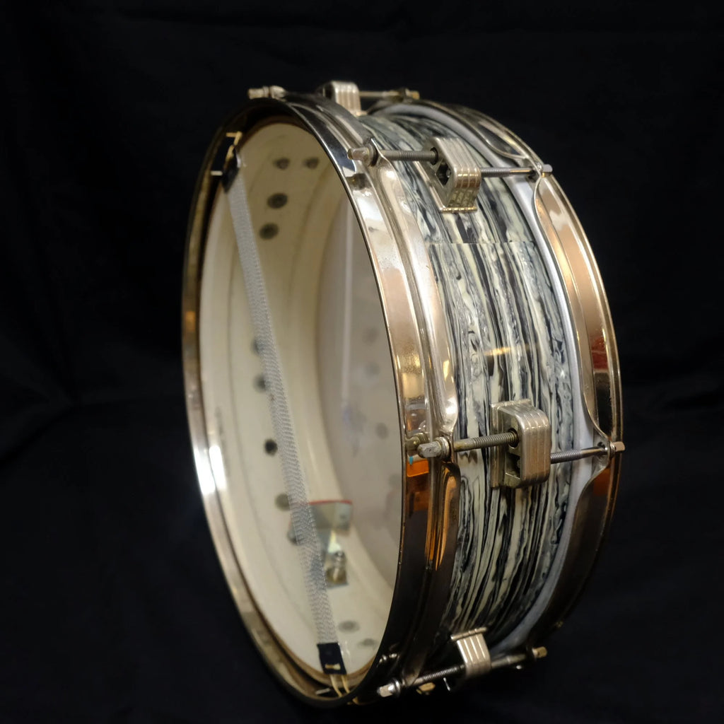 1964 Ludwig Downbeat 14"x 4" snare drum Black Oyster Pearl
