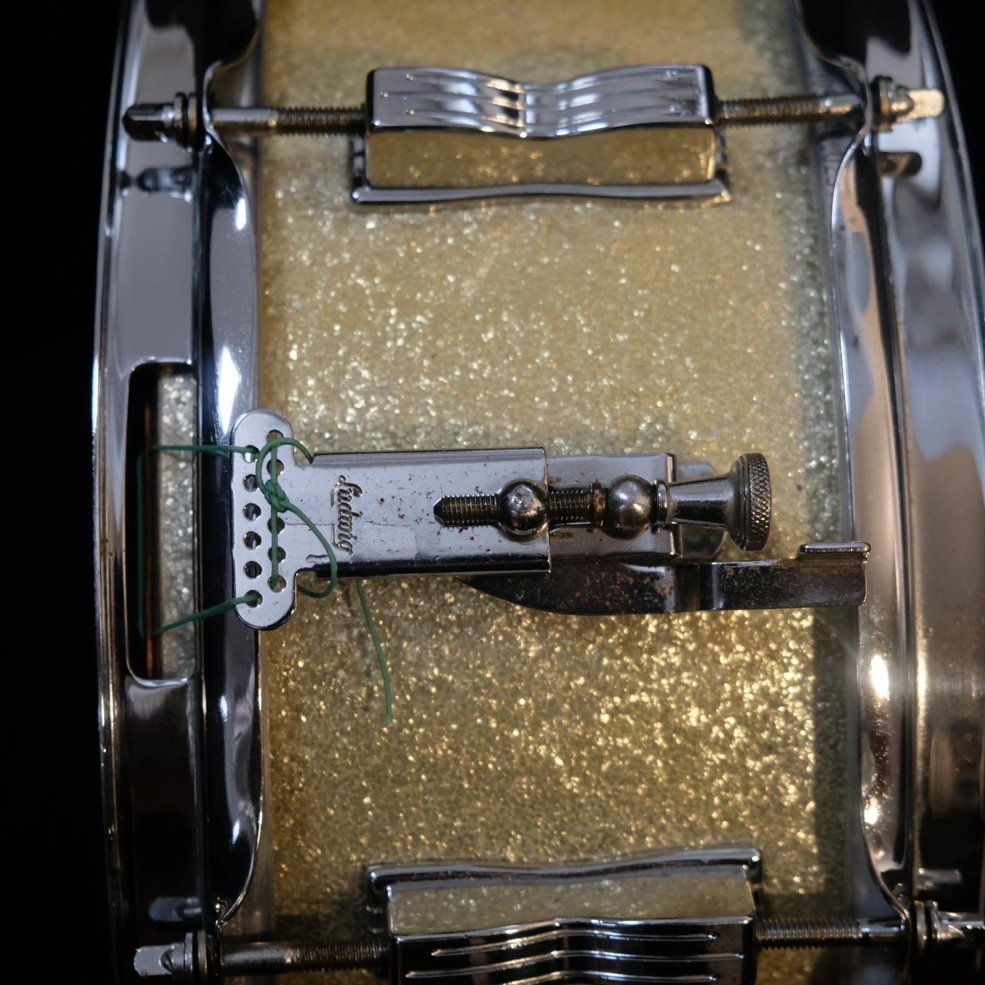 1965 Ludwig Jazz Festival 14" x 5" (Ginger) Silver Sparkle snare drum
