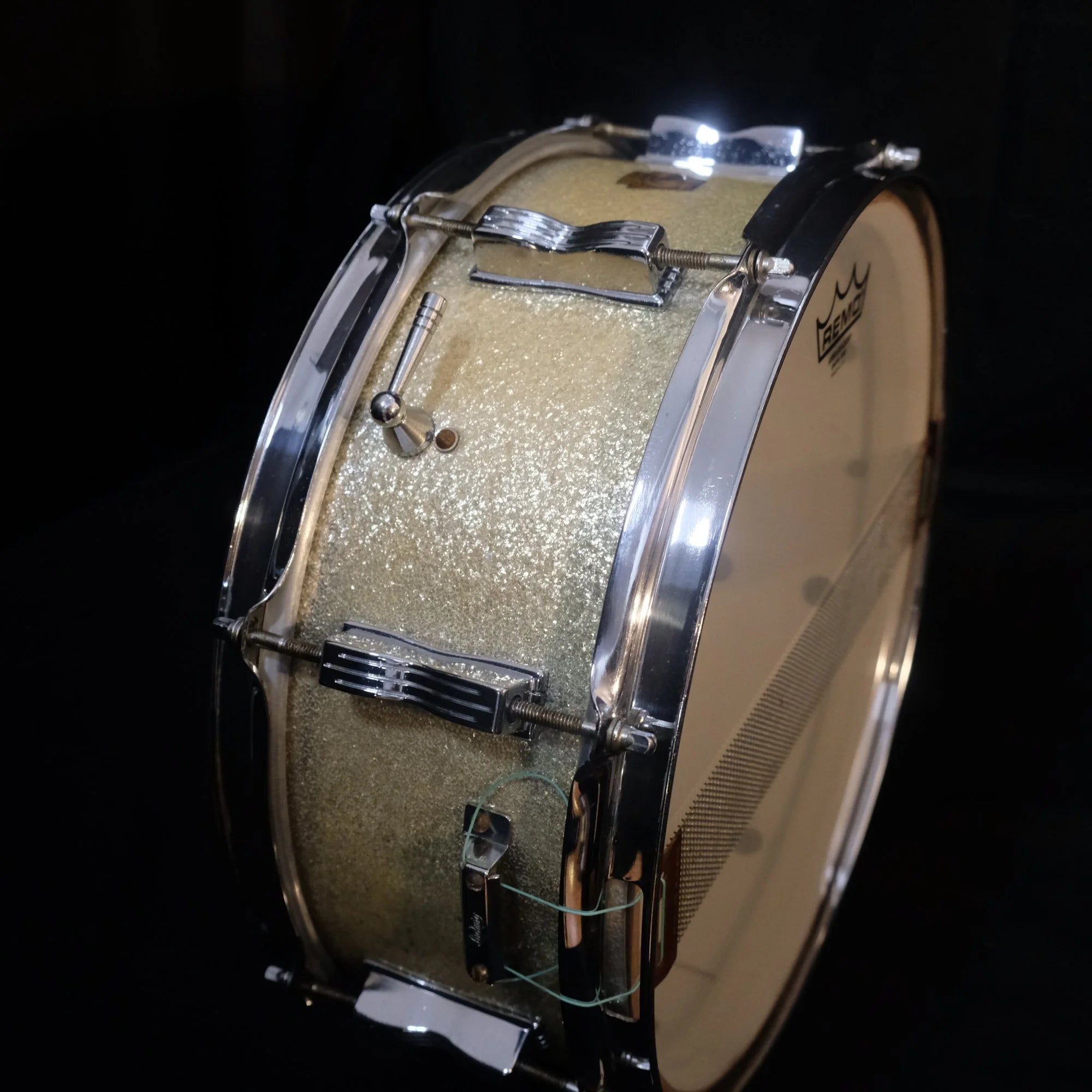 1965 Ludwig Jazz Festival 14" x 5" (Ginger) Silver Sparkle snare drum