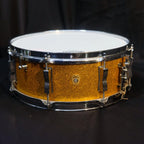 1960 Ludwig Jazz Festival 14" x 5" Gold Sparkle snare drum
