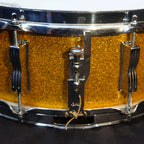 1960 Ludwig Jazz Festival 14" x 5" Gold Sparkle snare drum