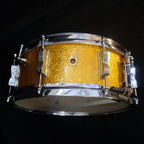 1960 Ludwig Jazz Festival 14" x 5" Gold Sparkle snare drum
