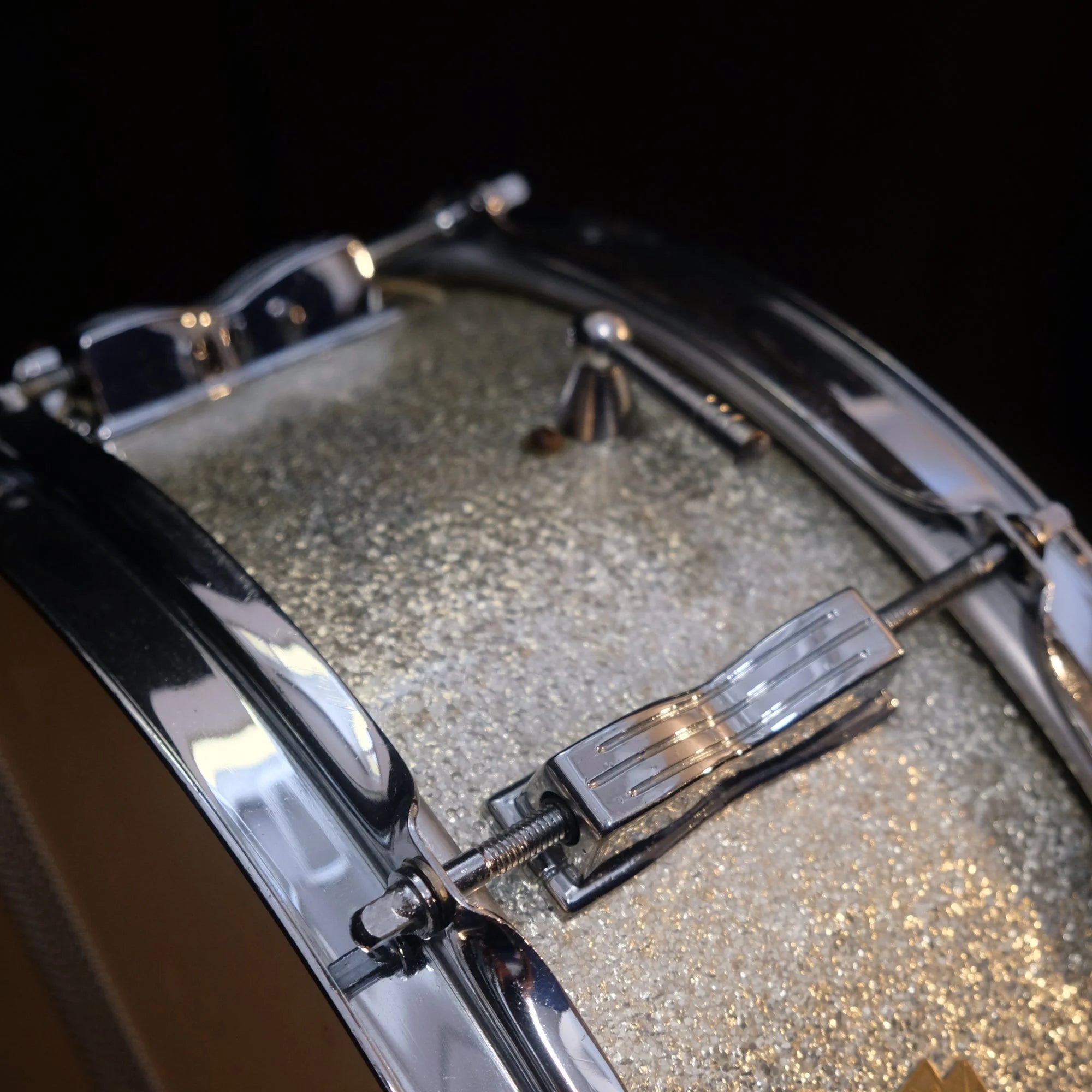 1964 Ludwig Jazz Festival 14" x 5" Silver Sparkle snare drum