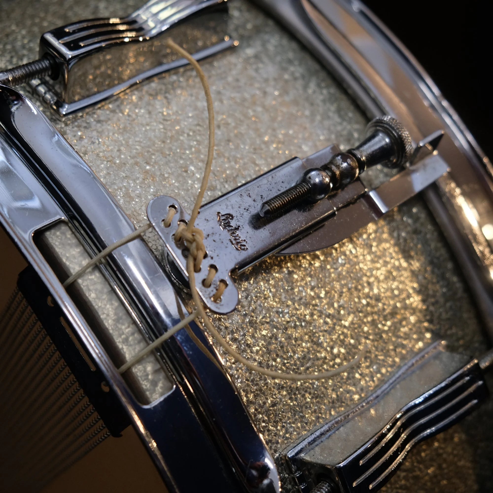 1964 Ludwig Jazz Festival 14" x 5" Silver Sparkle snare drum