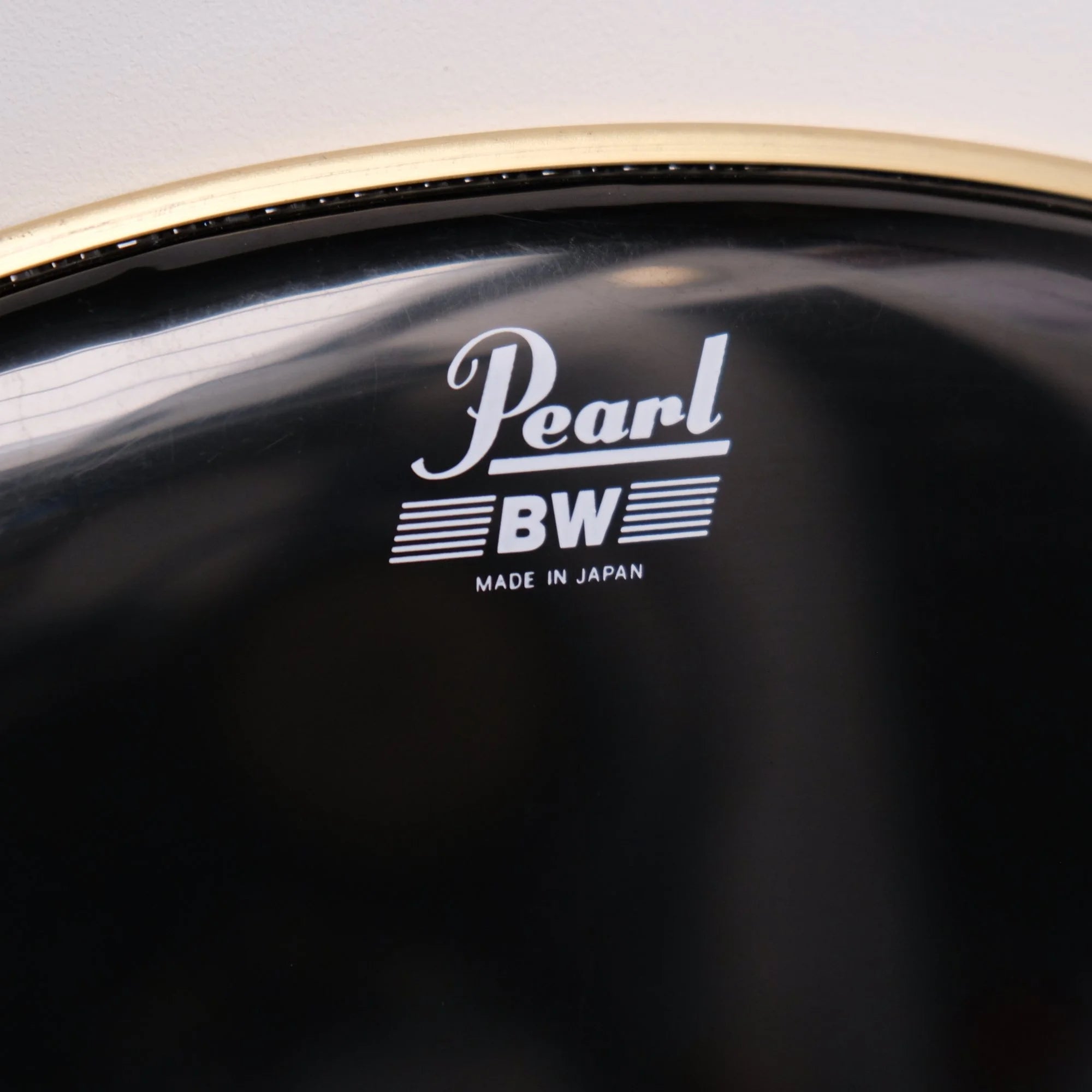 24" Pearl BW Black drum head for bass drum, new old stock