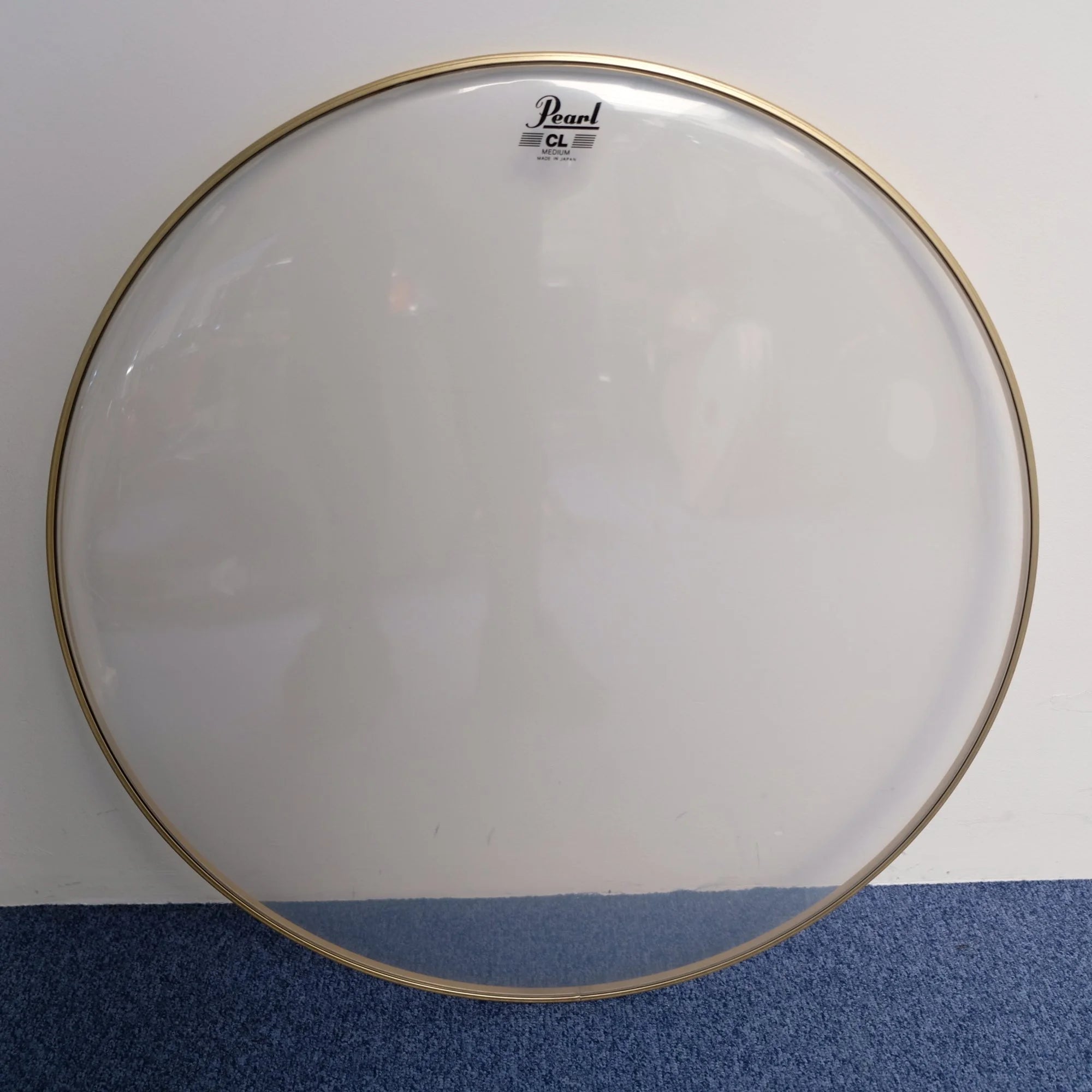 24" Pearl CL Medium Clear drum head for bass drum, new old stock