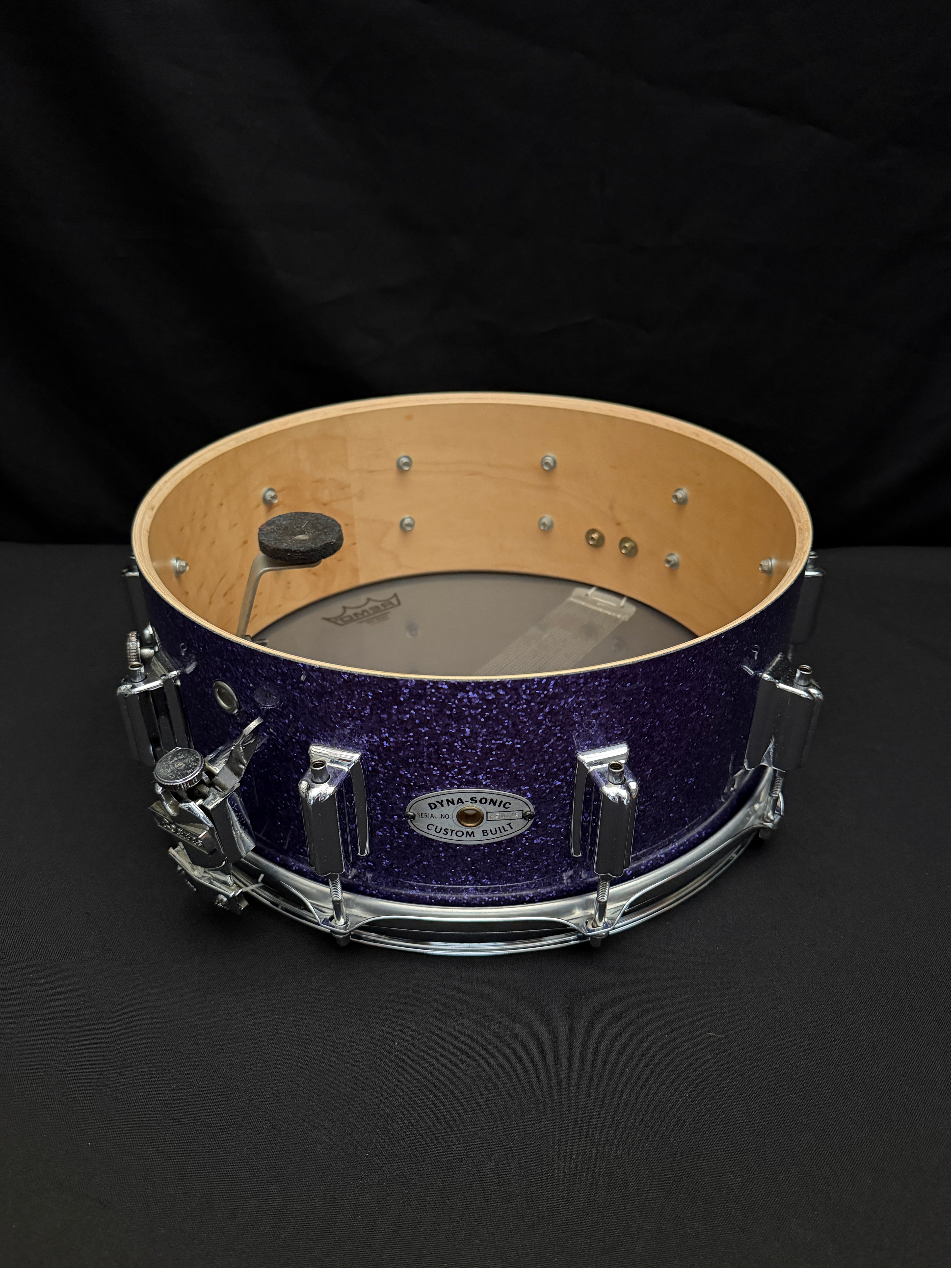 Rogers custom 14" x 5,5" Snare Drum purple sparkle