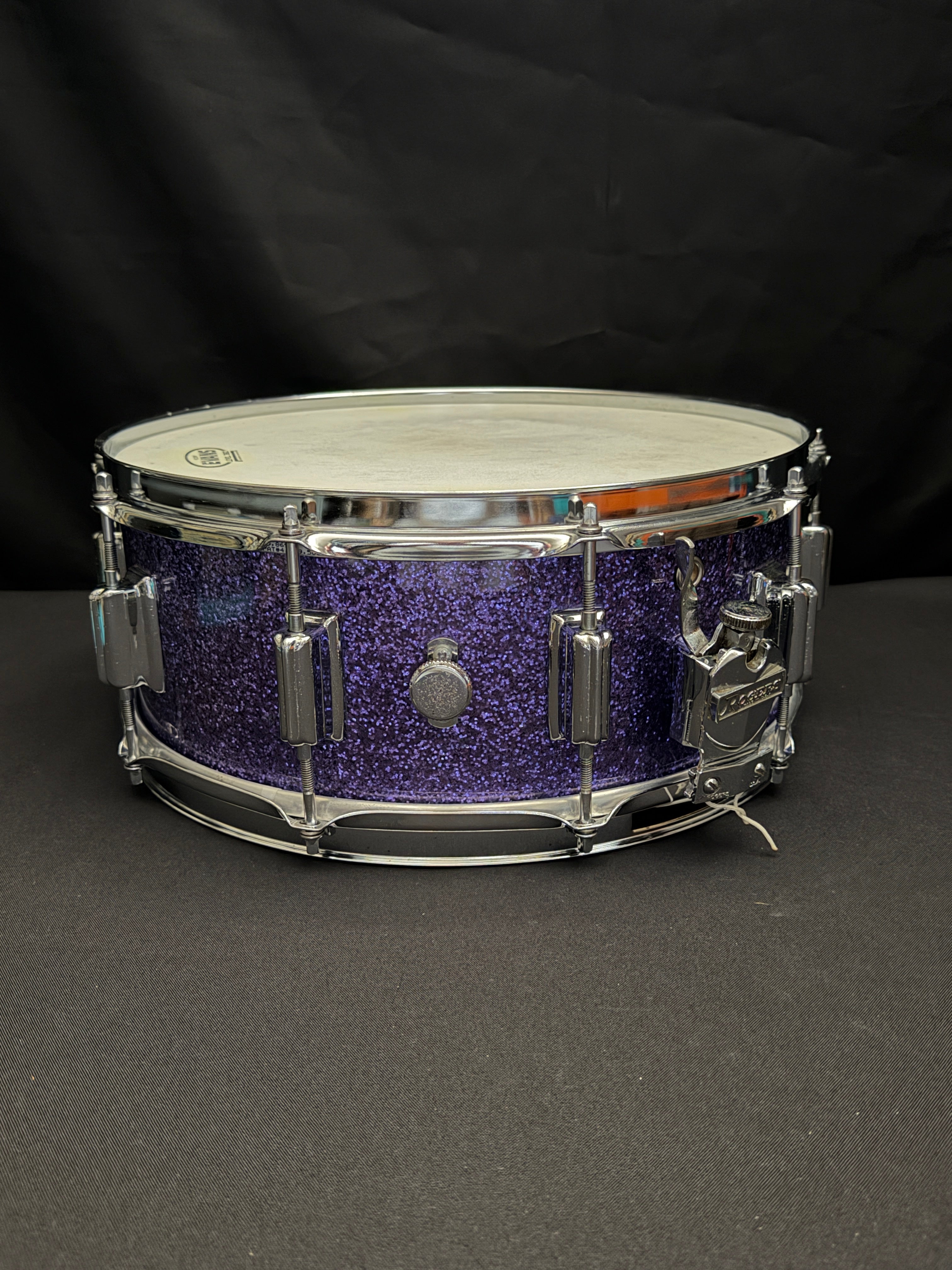 Rogers custom 14" x 5,5" Snare Drum purple sparkle