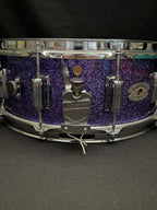 Rogers custom 14" x 5,5" Snare Drum purple sparkle