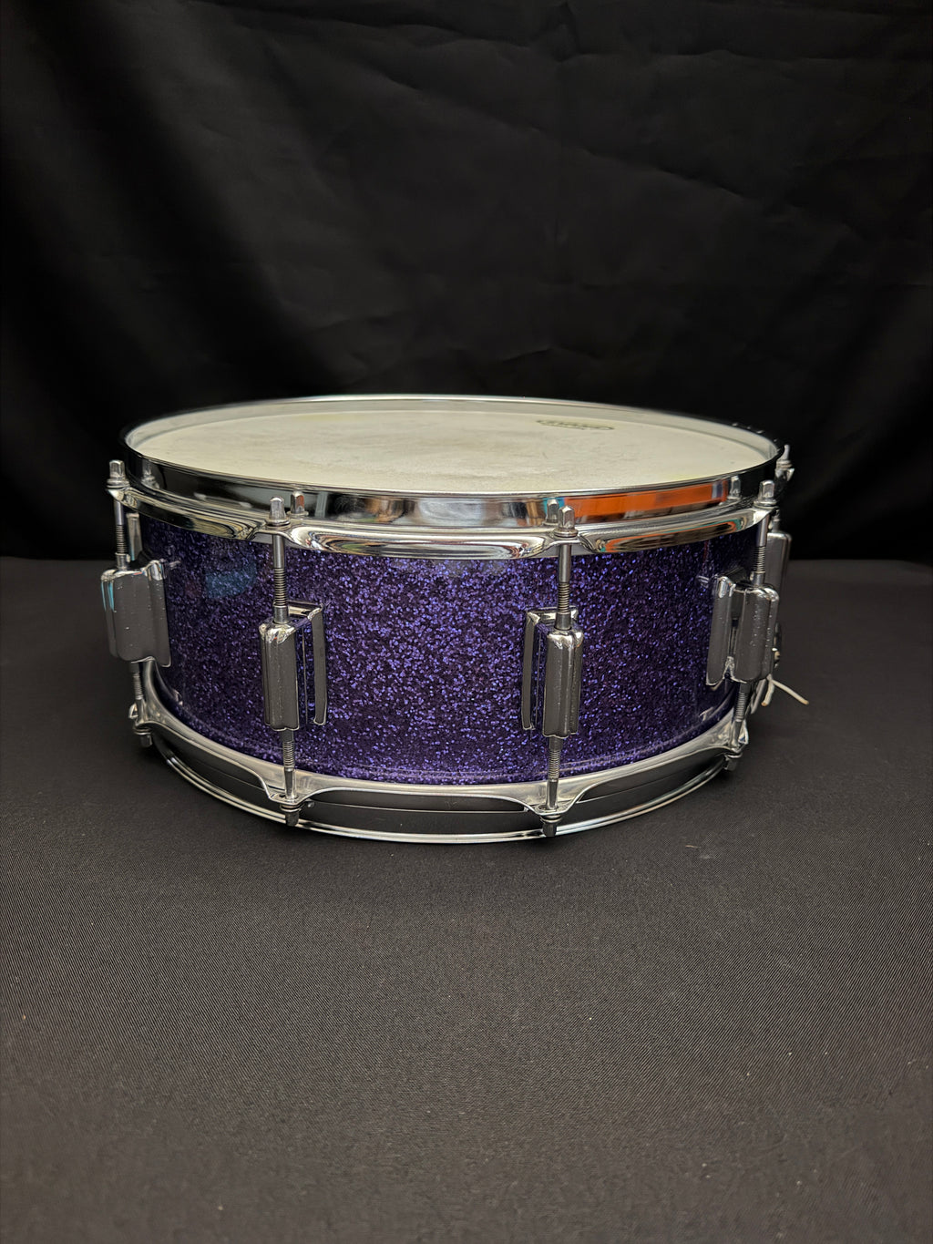Rogers custom 14" x 5,5" Snare Drum purple sparkle
