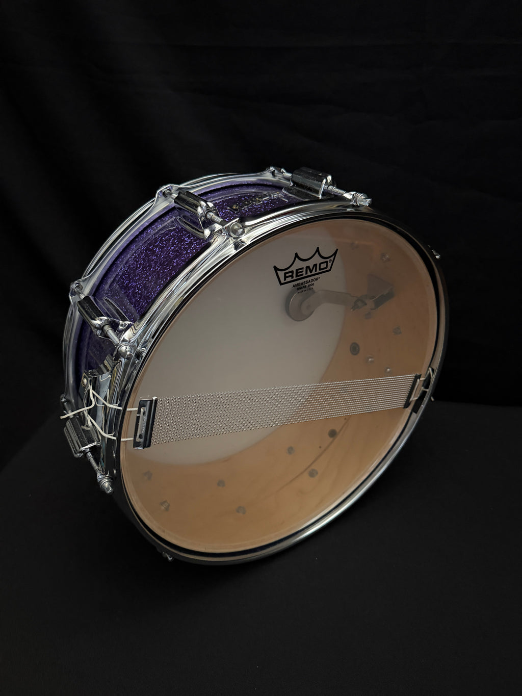 Rogers custom 14" x 5,5" Snare Drum purple sparkle