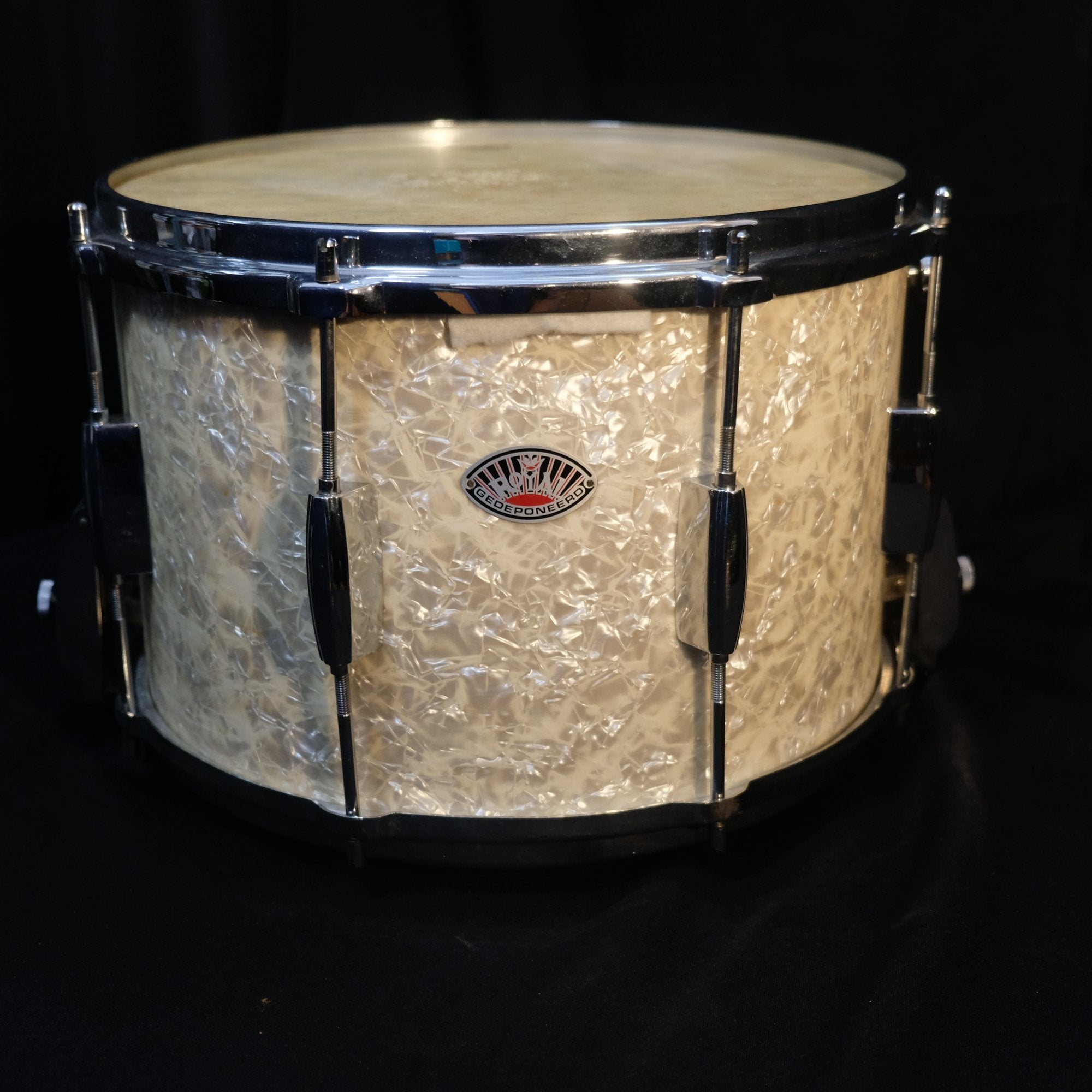1950's Royal 14"x 9" snare drum in white marine pearl (made in Holland)