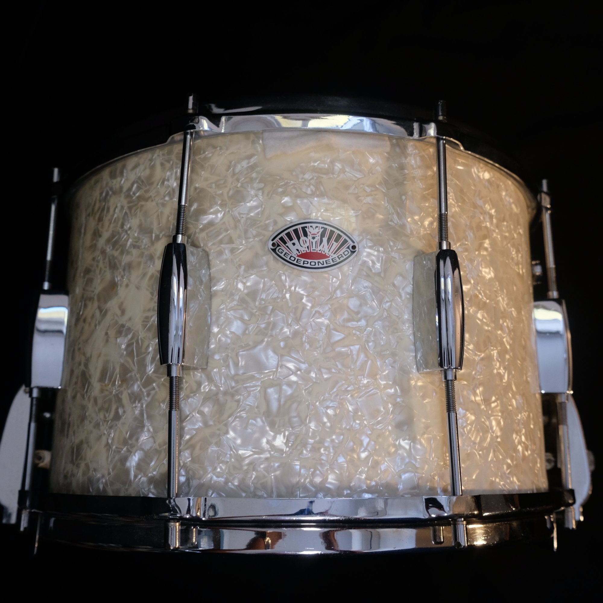 1950's Royal 14"x 9" snare drum in white marine pearl (made in Holland)