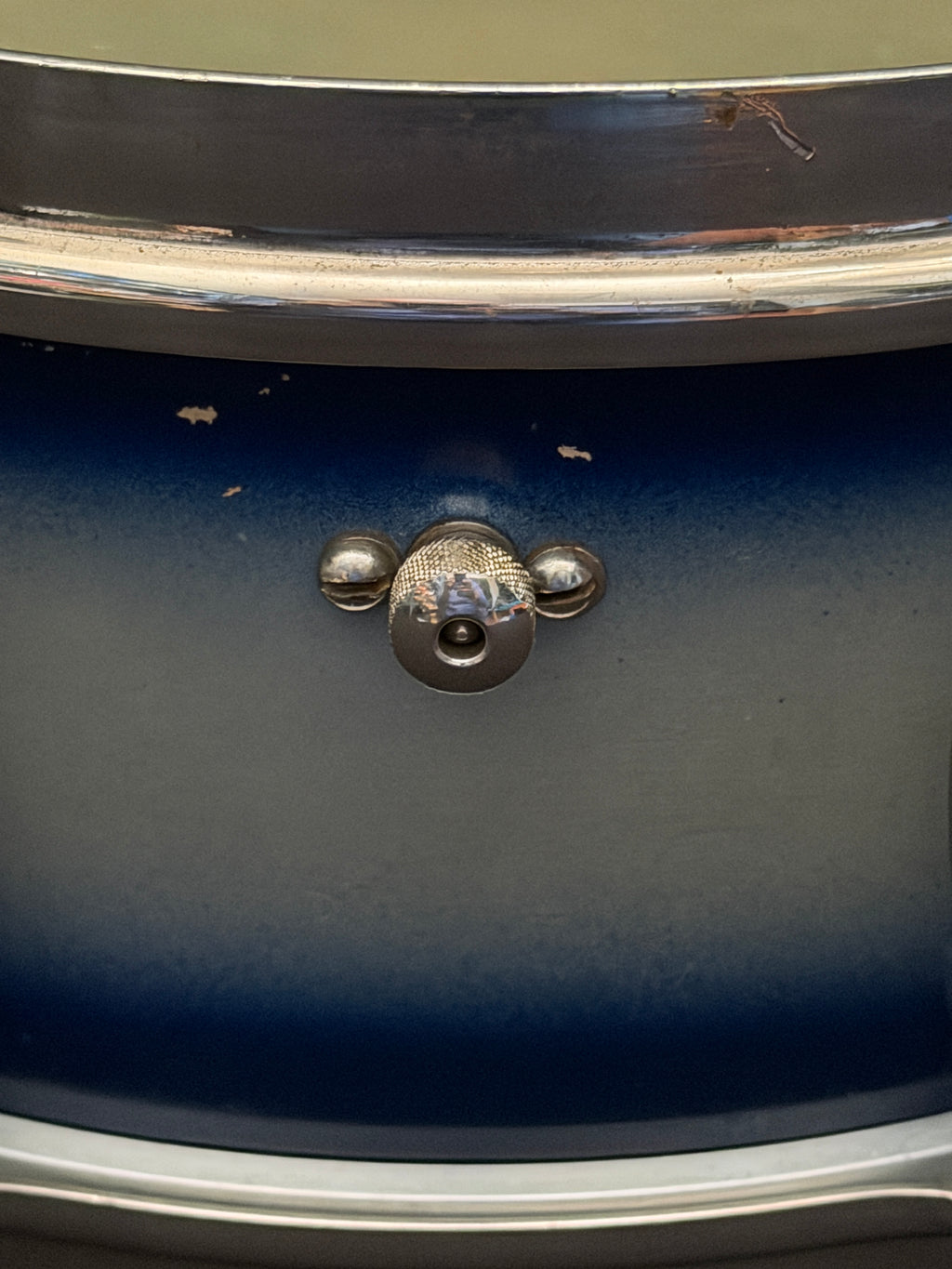 Slingerland Radio King Solid Shell Maple 14" x 6" Snare Drum 1955-59 - Duco Blue Silver