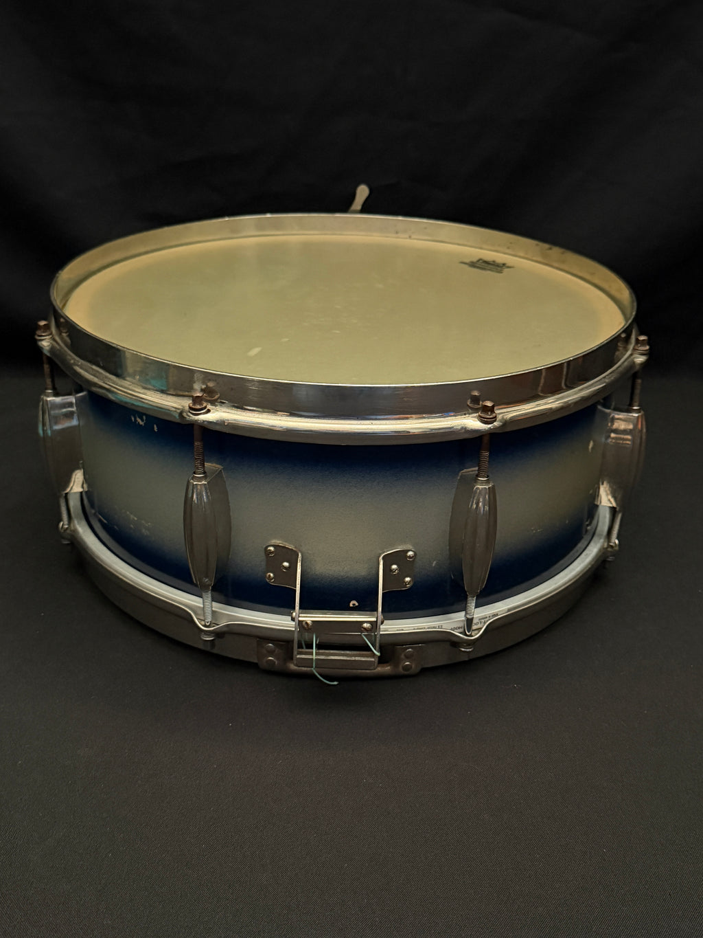 Slingerland Radio King Solid Shell Maple 14" x 6" Snare Drum 1955-59 - Duco Blue Silver