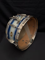 Slingerland Radio King Solid Shell Maple 14" x 6" Snare Drum 1955-59 - Duco Blue Silver