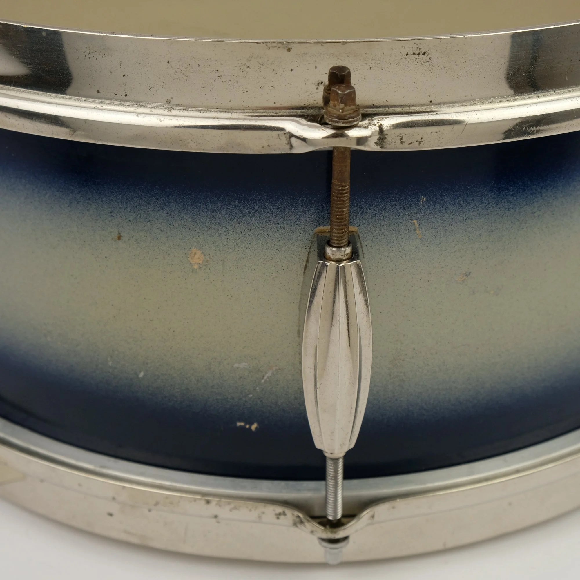 Slingerland Radio King Solid Shell Maple 14" x 6" Snare Drum 1955-59 - Duco Blue Silver