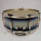 Slingerland Radio King Solid Shell Maple 14" x 6" Snare Drum 1955-59 - Duco Blue Silver