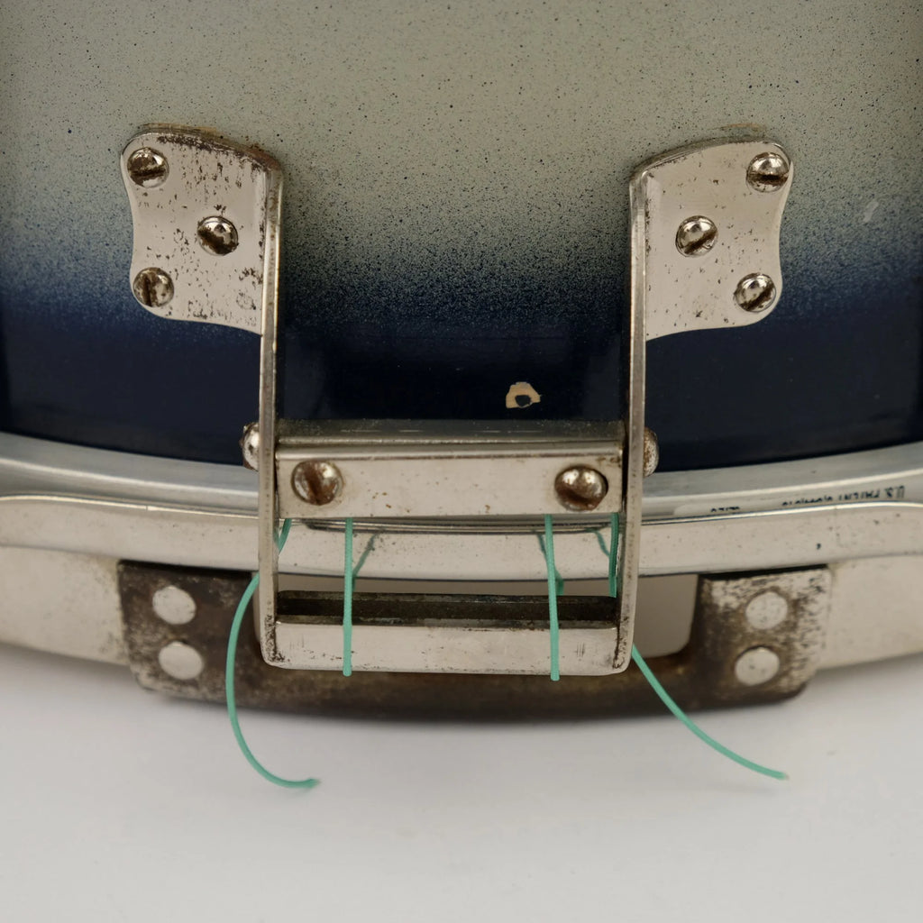 Slingerland Radio King Solid Shell Maple 14" x 6" Snare Drum 1955-59 - Duco Blue Silver