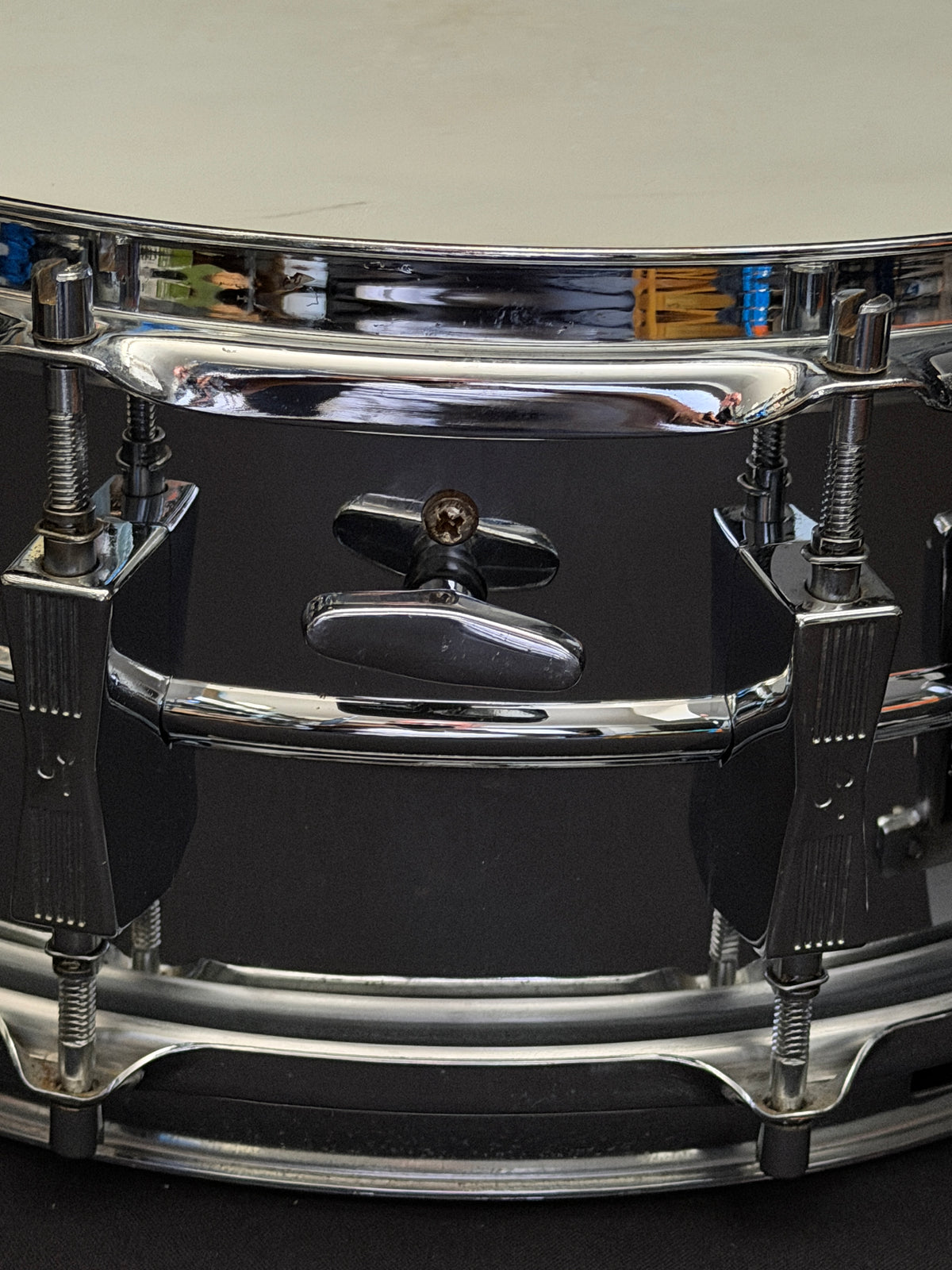 Sonor D-506 Phonic 14" x 6.5" Ferro-Manganese Snare Drum from 1980's