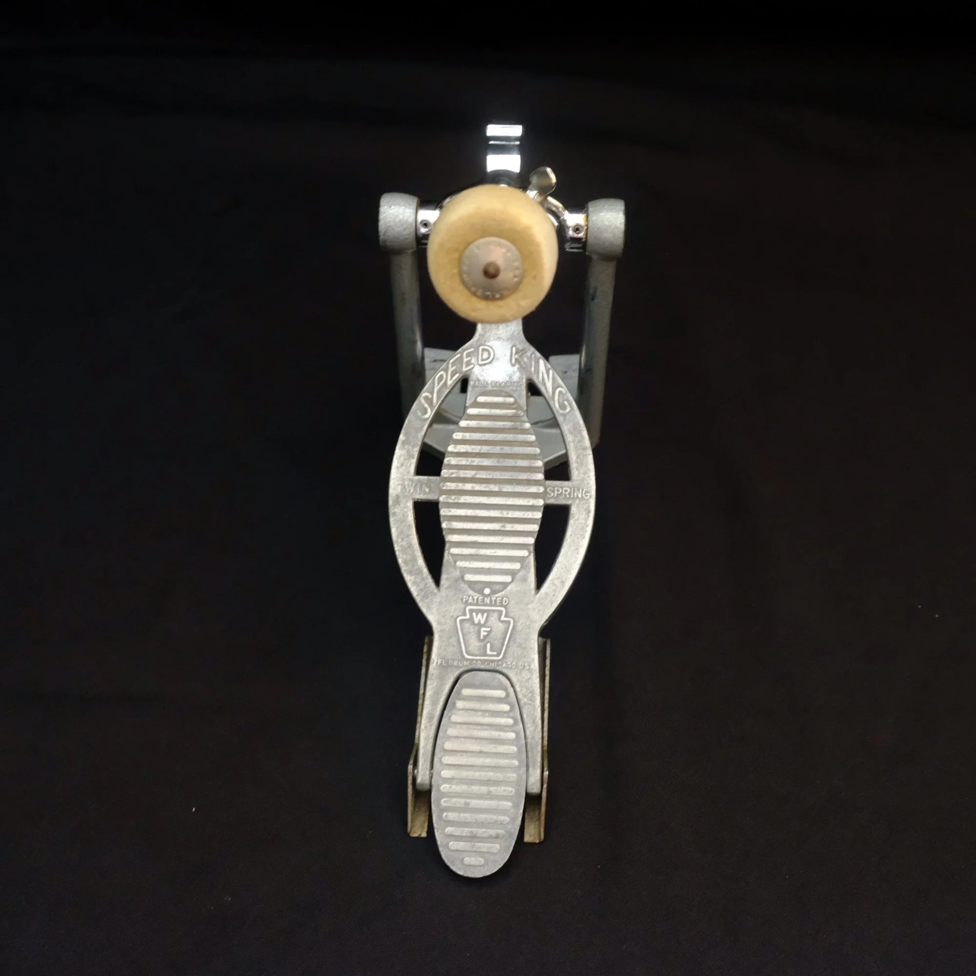 fastest bass drum pedal 1950's WFL Speedking bass drum pedal – Purple Chord