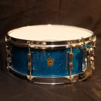 1950's WFL Super Classic 14" x 5,5" Aqua Marine Sparkle snare drum