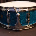 1950's WFL Super Classic 14" x 5,5" Aqua Marine Sparkle snare drum