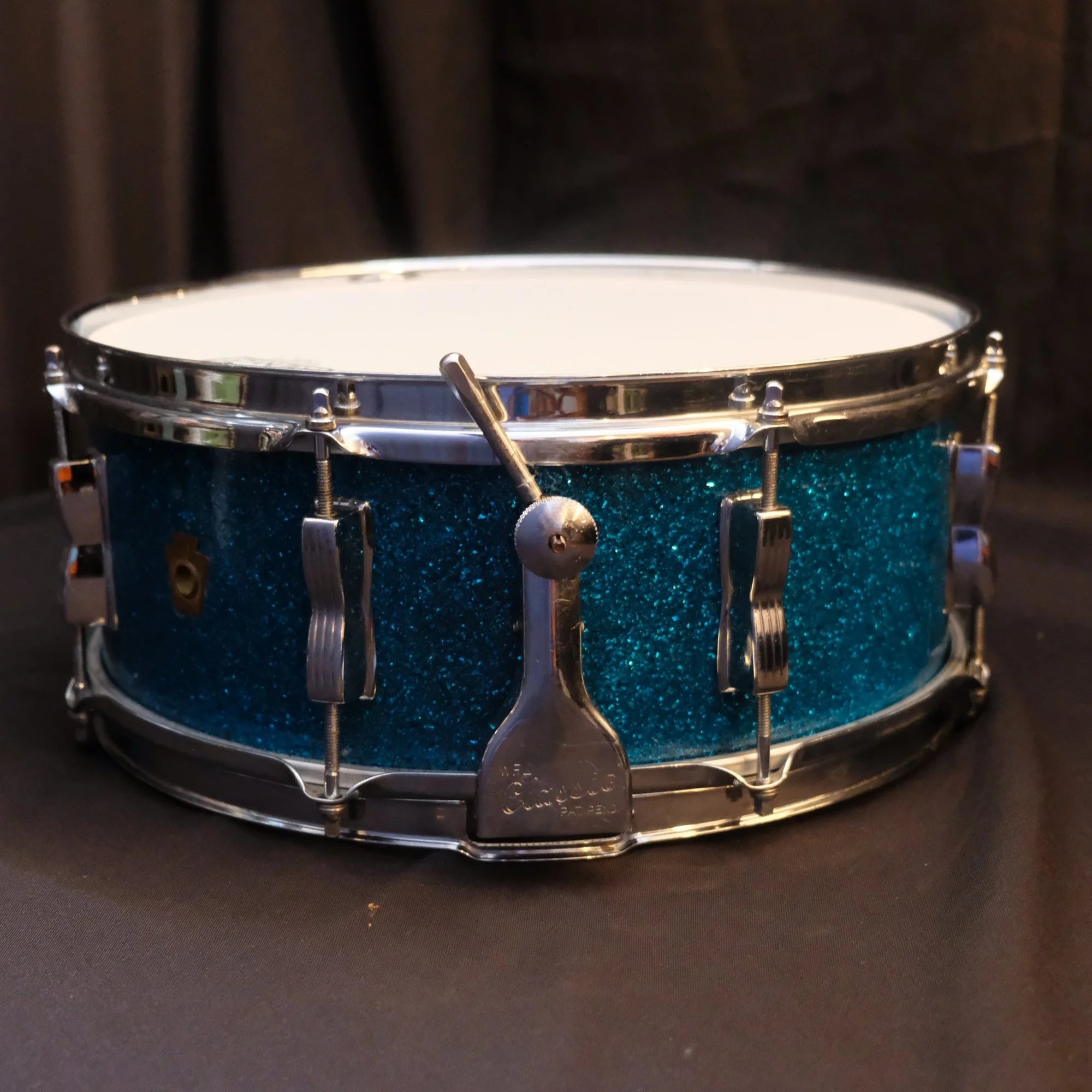 1950's WFL Super Classic 14" x 5,5" Aqua Marine Sparkle snare drum