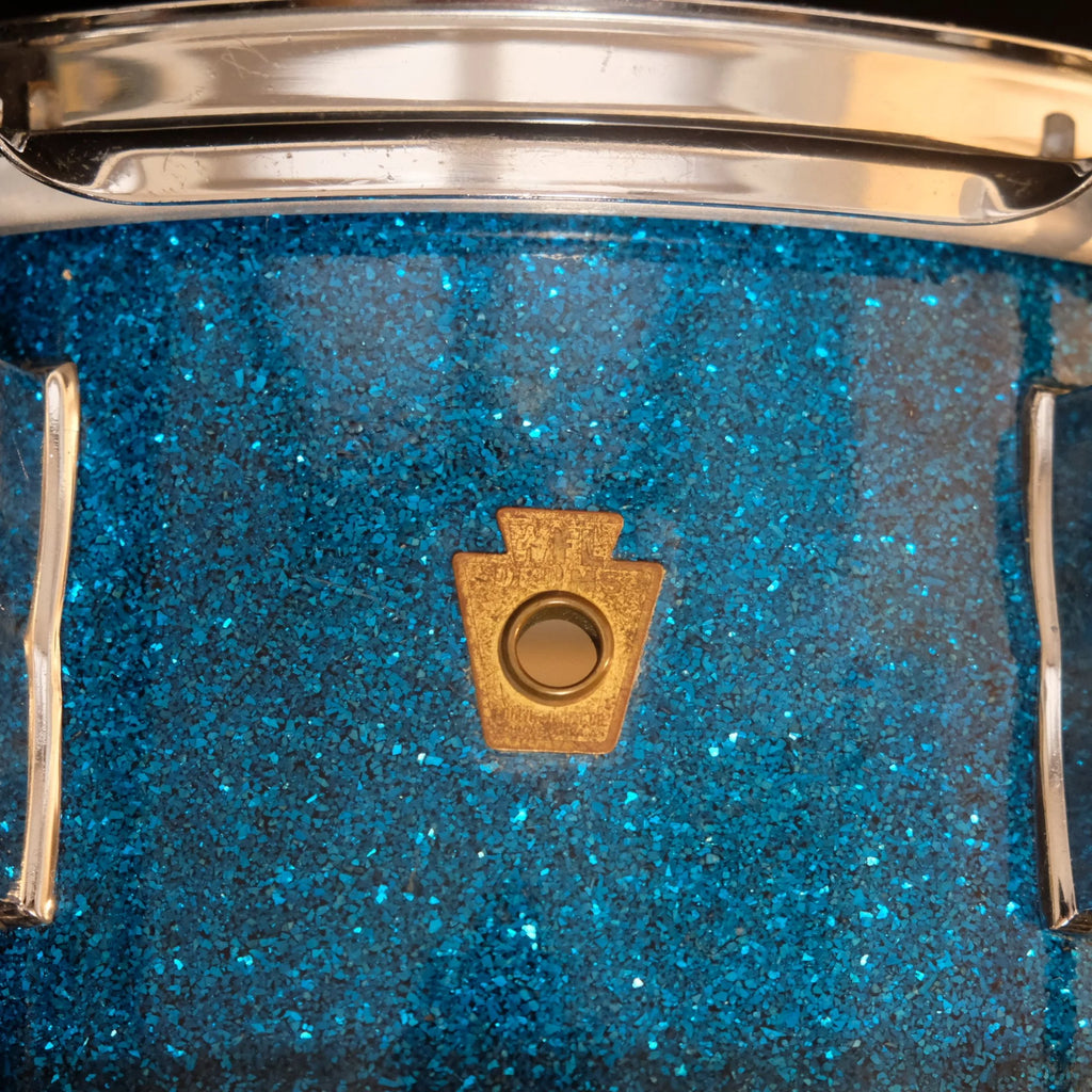 1950's WFL Super Classic 14" x 5,5" Aqua Marine Sparkle snare drum