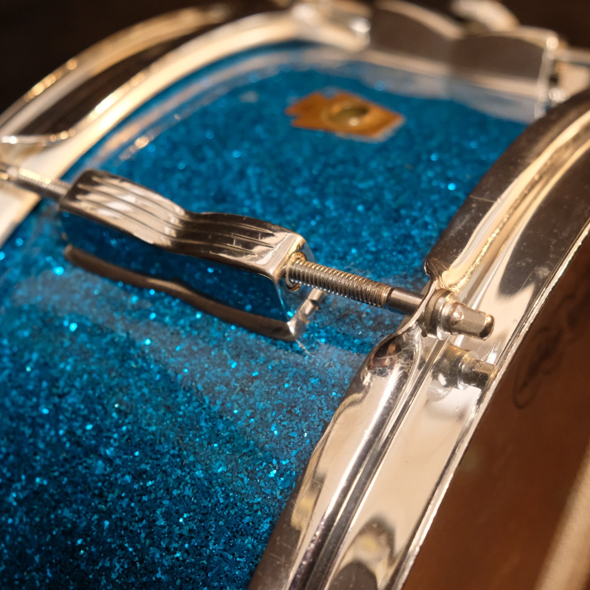 1950's WFL Super Classic 14" x 5,5" Aqua Marine Sparkle snare drum