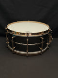 WorldMax BK-6514SFXG 14" x 6,5" Snare Drum Black Dawg Aztec Gold Vintage - Brass Shell