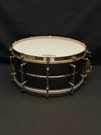 WorldMax BK-6514SFXG 14" x 6,5" Snare Drum Black Dawg Aztec Gold Vintage - Brass Shell