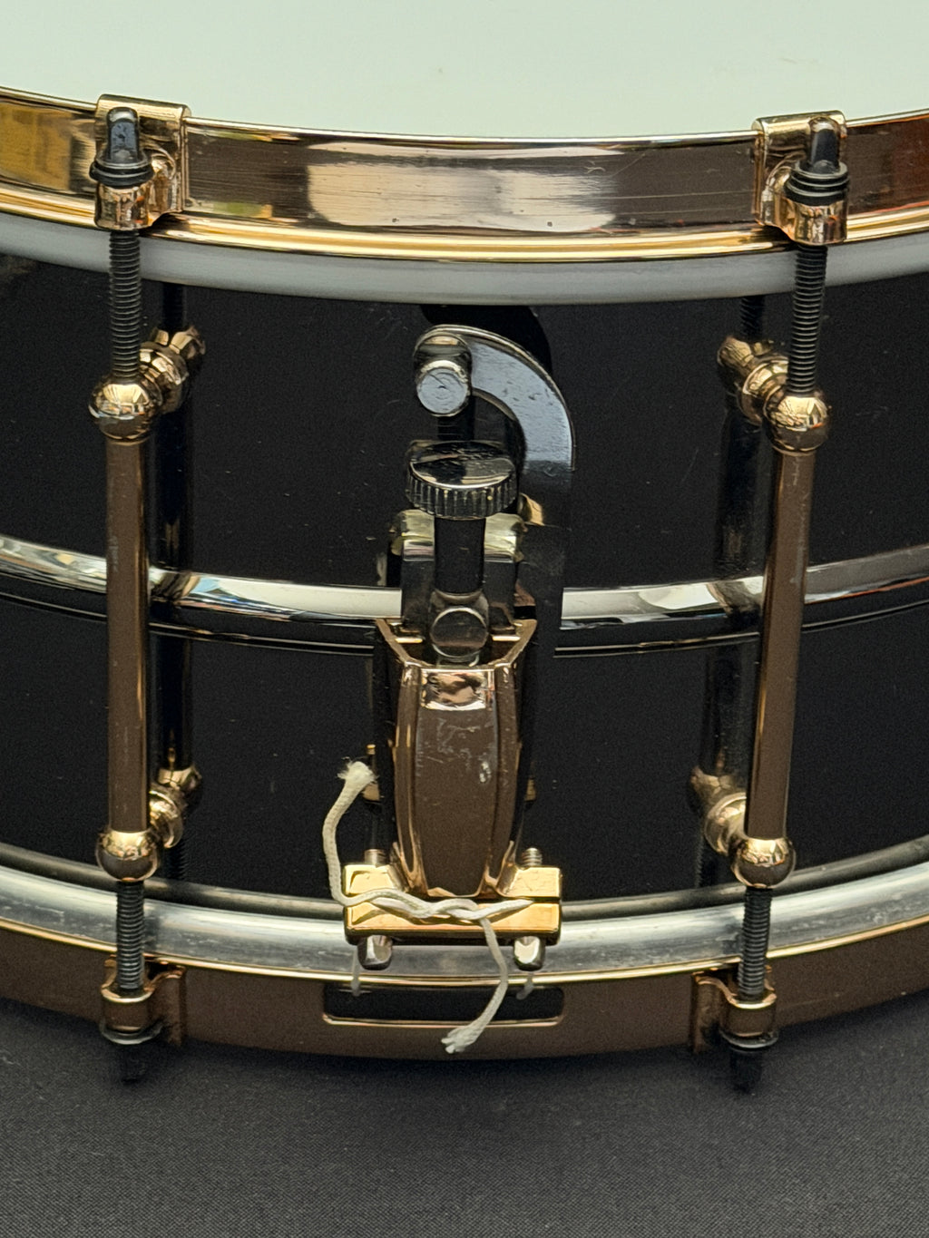 WorldMax BK-6514SFXG 14" x 6,5" Snare Drum Black Dawg Aztec Gold Vintage - Brass Shell