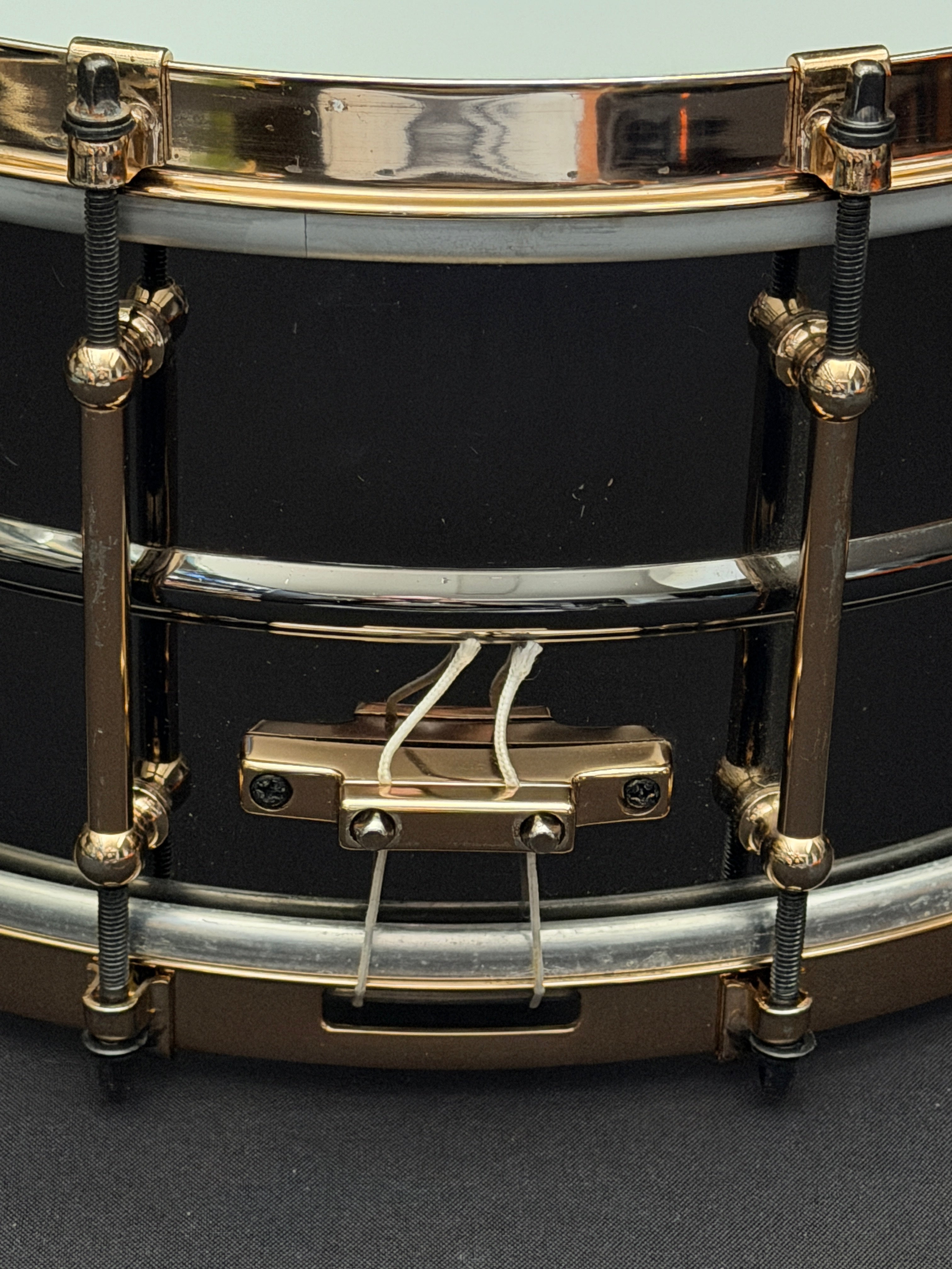 WorldMax BK-6514SFXG 14" x 6,5" Snare Drum Black Dawg Aztec Gold Vintage - Brass Shell