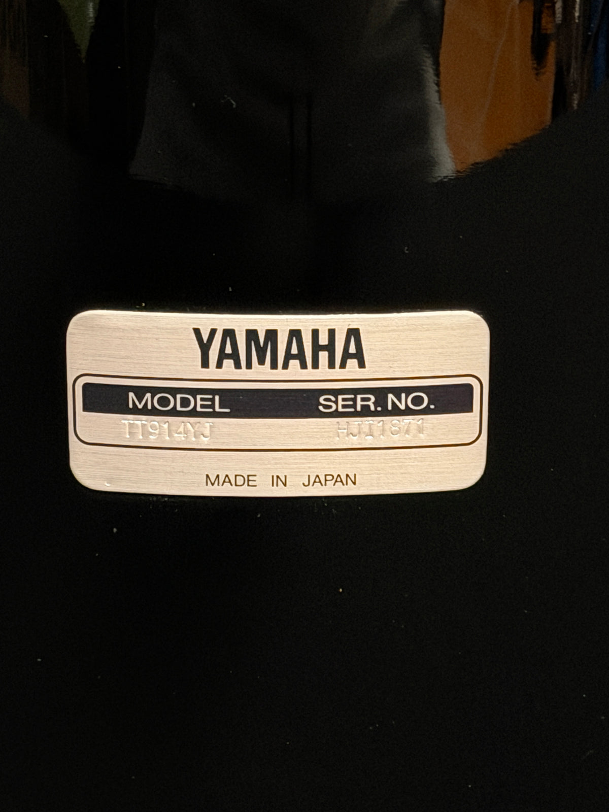 Yamaha Recording Custom 18" - 10" - 14" Solid Black from 2013 made in Japan