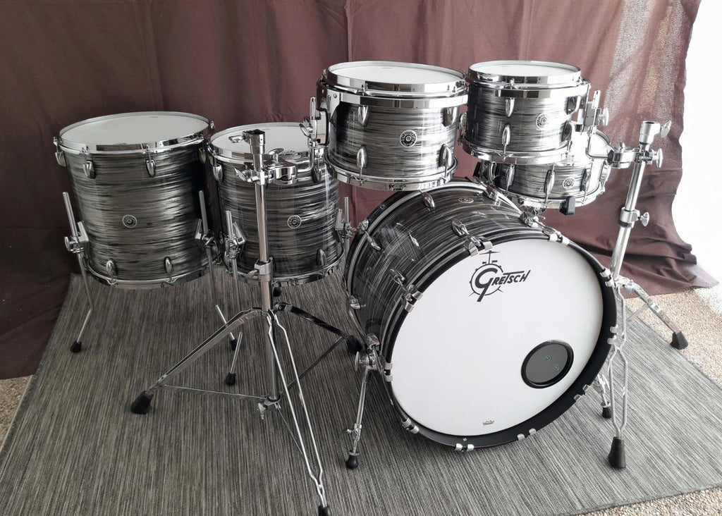 Gretsch Brooklyn drumset 22"-10"-12"-14"-16"-snare 14" x 5,5" Grey Oyster